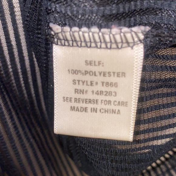 Fashion Nova Small Black Mesh Shirt - Picture 8 of 9